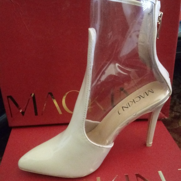 Nude Transparent Bootie 3 inch heel - Picture 4 of 4